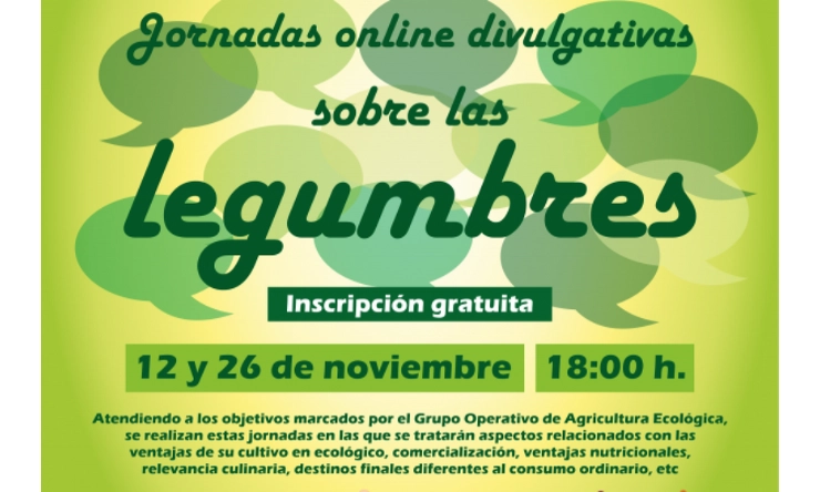 Jornadas online divulgativas sobre las legumbres.